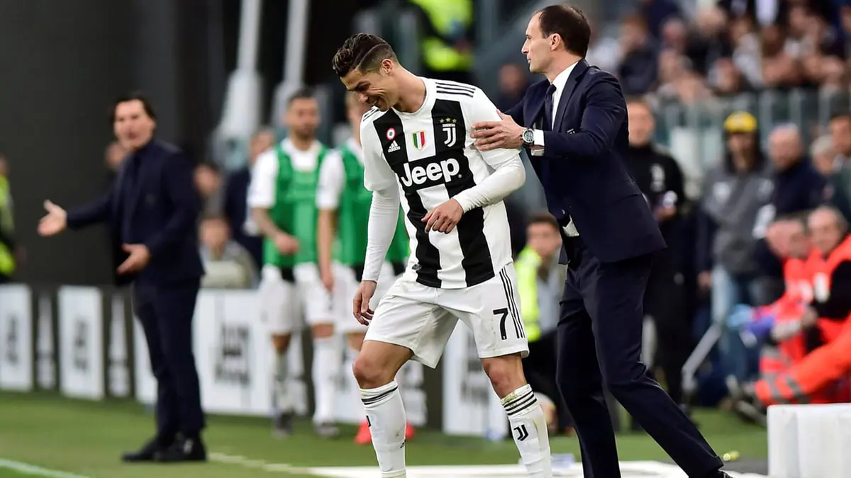 أليغري: هذا سبب عدم تعاقد يوفنتوس مع بديل رونالدو