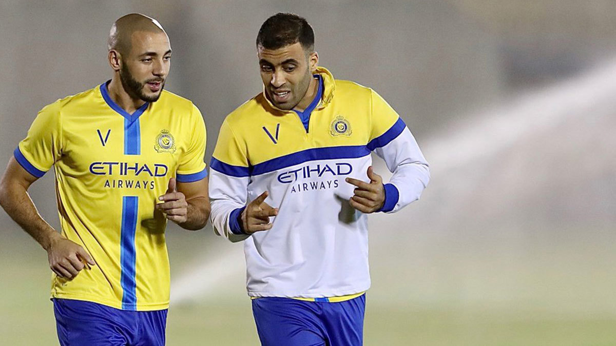عبدالرزاق حمدالله نجم نادي النصر السعودي يقترب من العودة لصفوف منتخب المغرب 