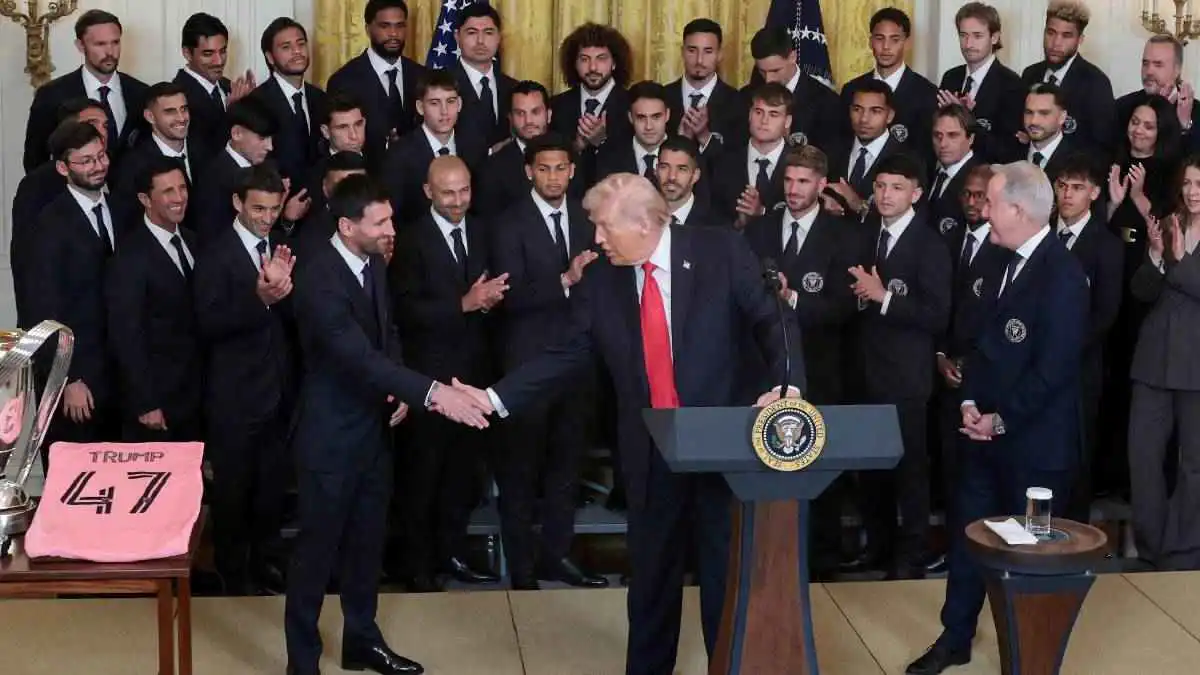 سؤال محرج لرئيس إنتر ميامي.. أبرز 5 أحداث من لقاء ميسي وترامب