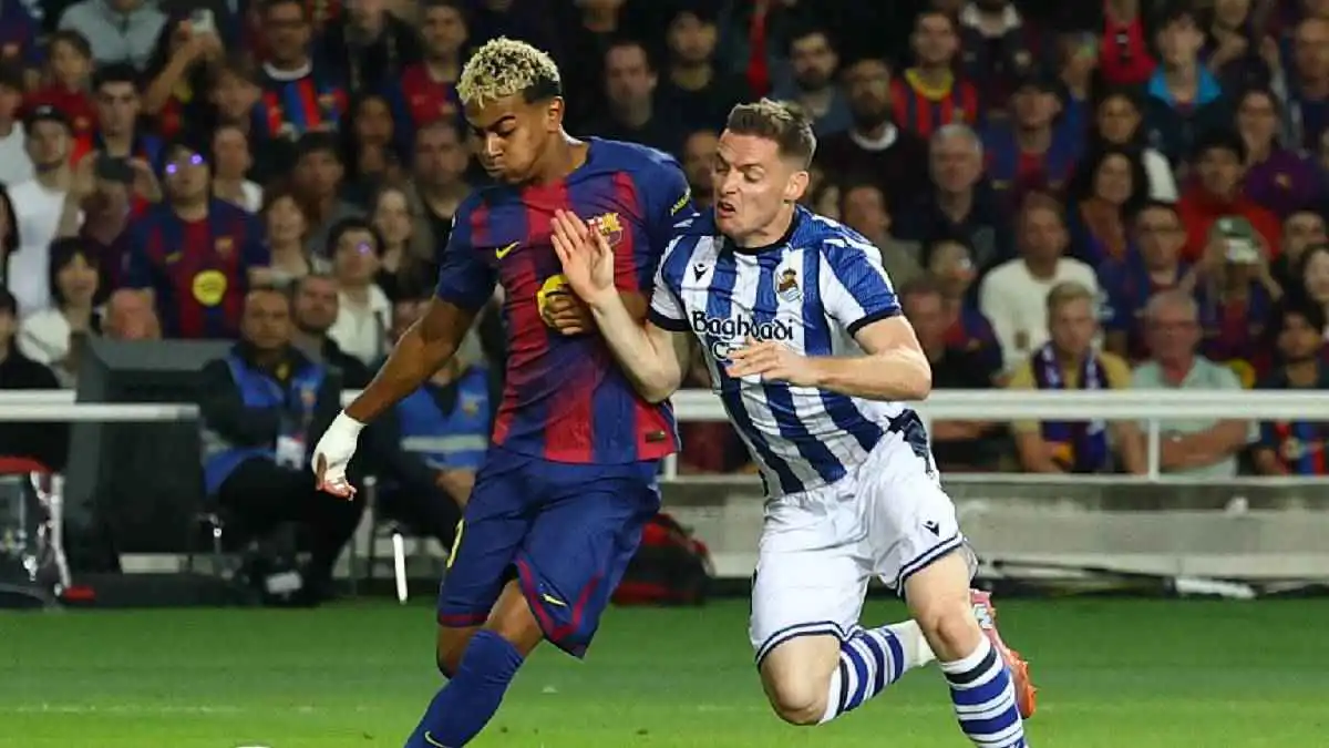 صنع هدفا من أول لمسة.. لامين يامال يرعب باريس سان جيرمان (فيديو)