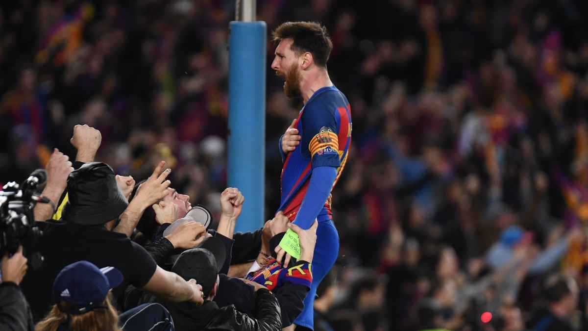 جماهير برشلونة تكافئ ليونيل ميسي (فيديو)
