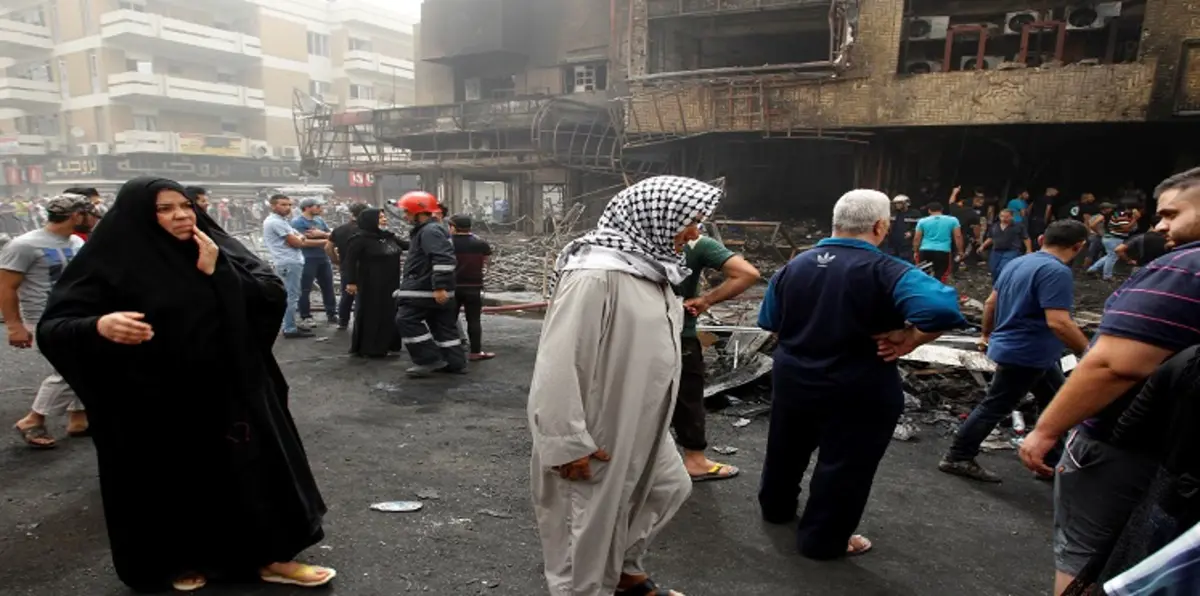 تفجيران انتحاريان يخلّفان عشرات القتلى والجرحى وسط بغداد