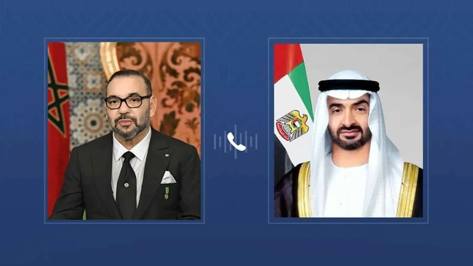 محمد بن زايد يبحث مع ملك المغرب التطورات في المنطقة