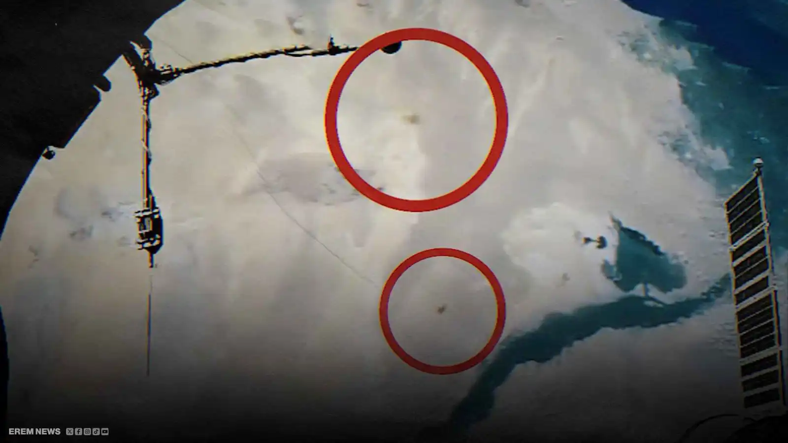 "أجسام غامضة فوق النيل".. فيديو من الفضاء يثير الجدل