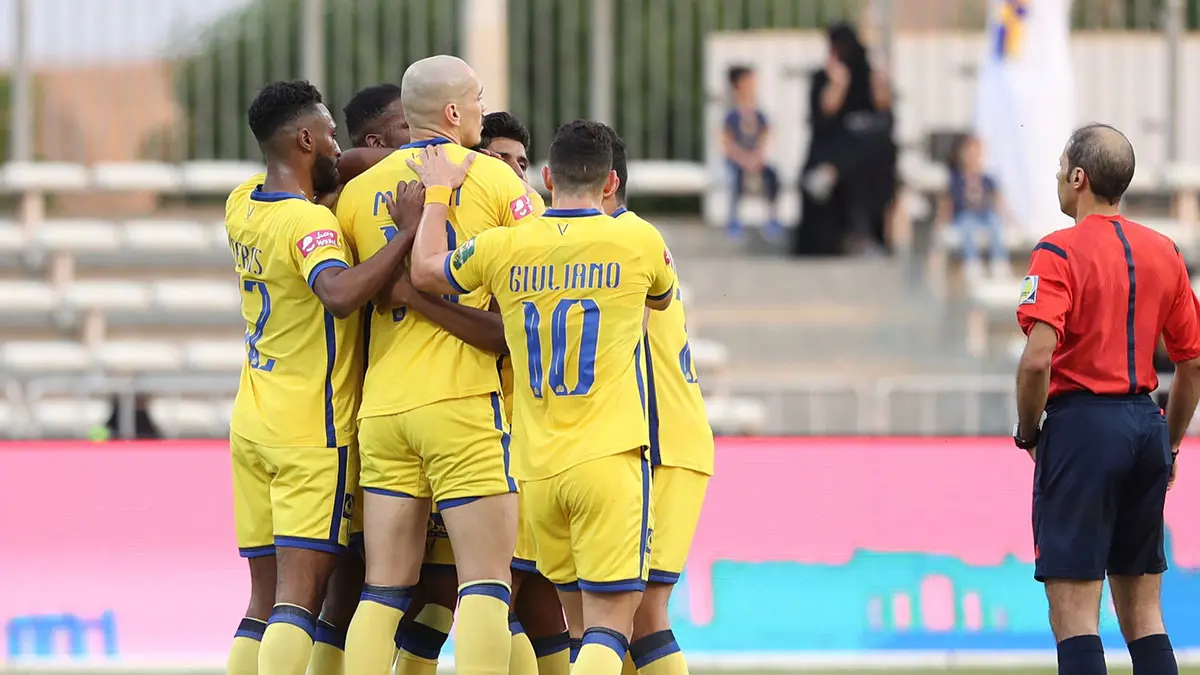 نادي النصـر يكتسح عفيف ويتأهل لدور الـ32 من كأس خادم الحرمين الشريفين (فيديو)