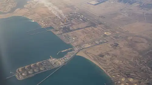 صورة جوية لميناء الكويت