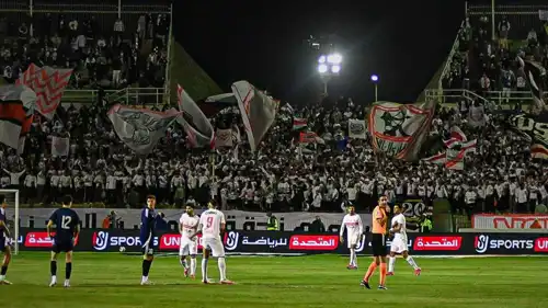 من مباراة الزمالك وإنبي