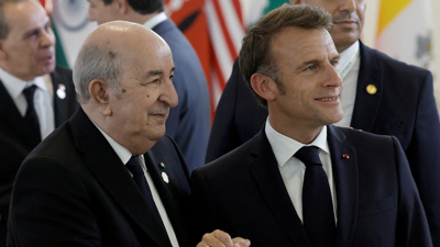 إيمانويل ماكرون وعبد المجيد تبون في إيطاليا