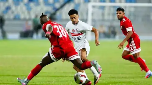 مباراة الزمالك ضد مودرن سبورت في الدوري المصري