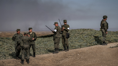 قوات روسية خلال مناورة عسكرية