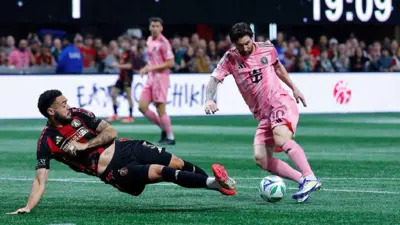 ليونيل ميسي في مباراة إنتر ميامي ضد أتلانتا 