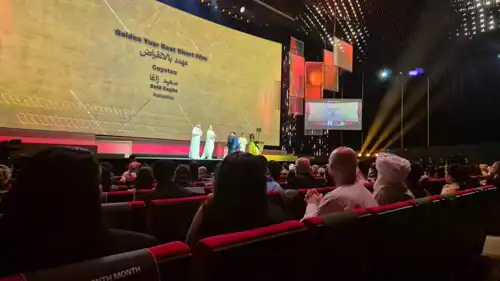 أثناء تكريم فيلم "مهدد بالانقراض"