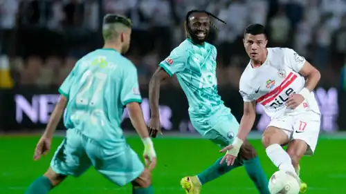 من مباراة الزمالك وبيراميدز
