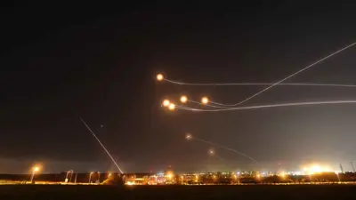 صواريخ اعتراضية في سماء إسرائيل