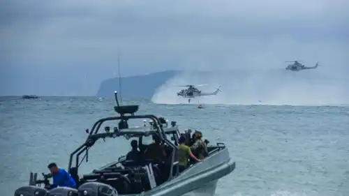 جانب من المناورات بين أستراليا والفلبين