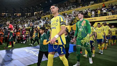 كريستيانو رونالدو قبل مباراة النصر والاتحاد