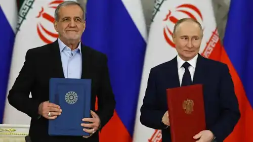  الرئيسان الروسي والإيراني