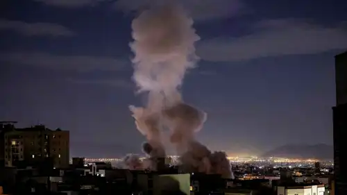 غارة جوية على طهران