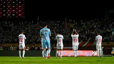 فريق الزمالك يوجه التحية للجماهير