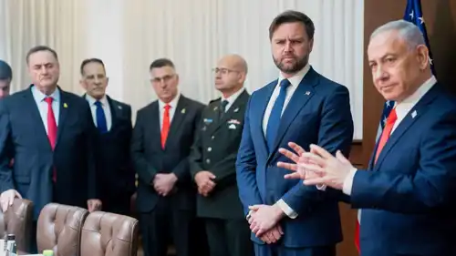 بنيامين نتنياهو مستقبلًا نائب الرئيس الأمريكي