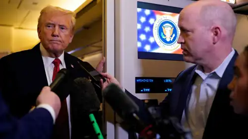 ترامب خلال رده على أسئلة الصحفيين