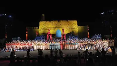 فعالية ضمن دورة سابقة للمهرجان الوطني للفنون الشعبية