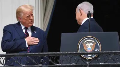 لقطة سابقة تجمع بين ترامب ونتنياهو