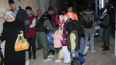 نازحون من ريف حلب الشمالي في حي الشي مقصود