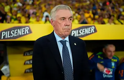 كارلو أنشيلوتي لأول مرة على دكة منتخب البرازيل