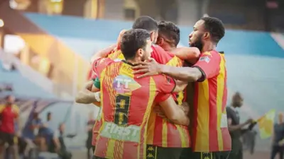 احتفال لاعبي الترجي التونسي