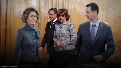 والدا زوجة الأسد يغادران لندن