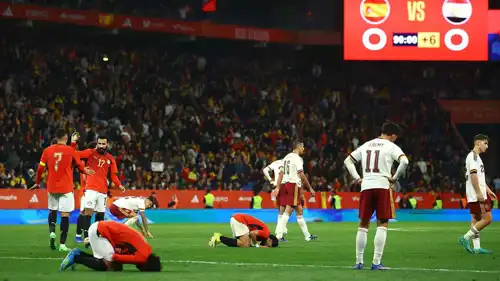 مباراة مصر وإسبانيا شهدت هتافات عنصرية