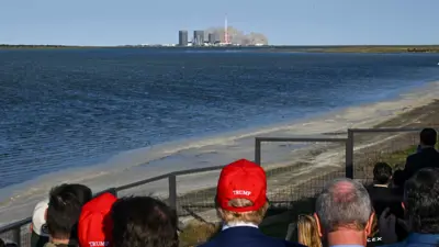 دونالد ترامب وإيلون ماسك يشهدون لحظة إطلاق الصاروخ