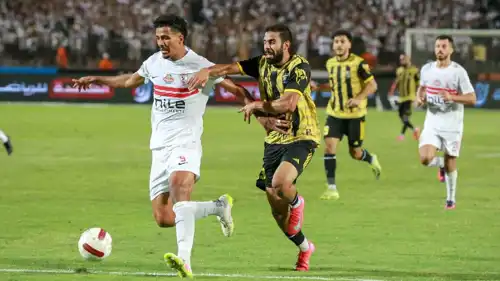 مباراة الزمالك والمقاولون في الدوري المصري
