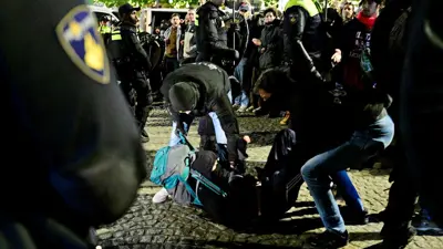 جانب من مظاهرات أمستردام