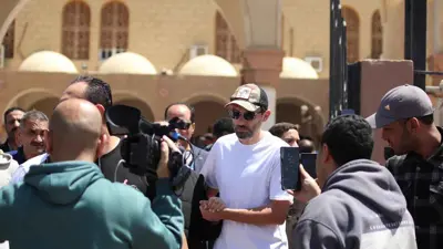 كريم محمود عبد العزيز بعزاء سليمان عيد