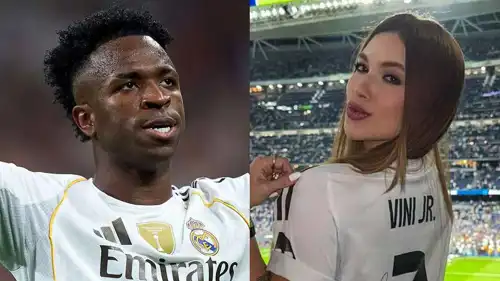 فينيسيوس جونيور وصديقته فيرجينيا فونسيكا