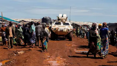 ناقلة جنود أممية في جمهورية الكونغو الديمقراطية