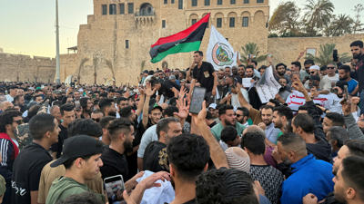 متظاهرون في طرابلس