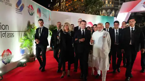 خلال زيارة الرئيس الفرنسي ايمانيول ماكرون الأخيرة إلى الهند