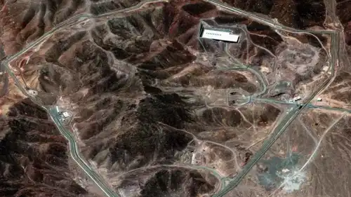 صورة جوية لمنشأة فوردو النووية 