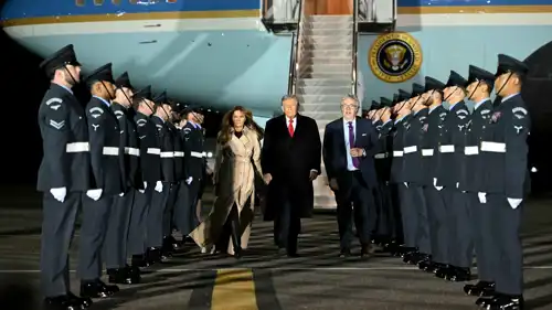 وصول ترامب وزوجته إلى لندن