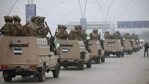 آليات تابعة للجيش السوري 