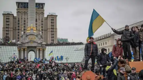 من احتجاجات سابقة في كييف