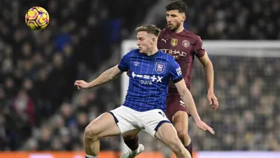 مباراة إيبسويتش تاون ومانشستر سيتي في الدوري الإنجليزي 