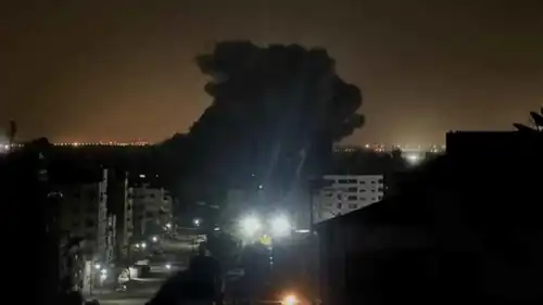 جانب من القصف الإسرائيلي