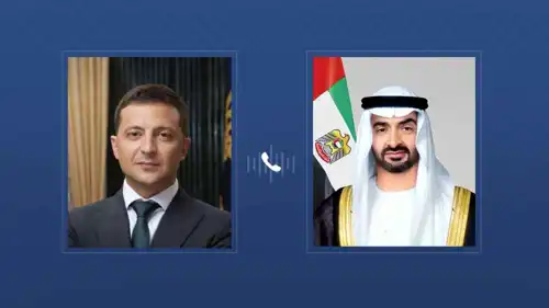 رئيس الإمارات يجري مباحثات هاتفية مع الرئيس الأوكراني