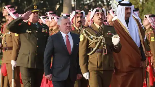 خلال زيارة سابقة أجراها أمير دولة قطر إلى الأردن