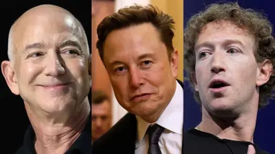 ماسك وزوكربيرغ وبيزوس