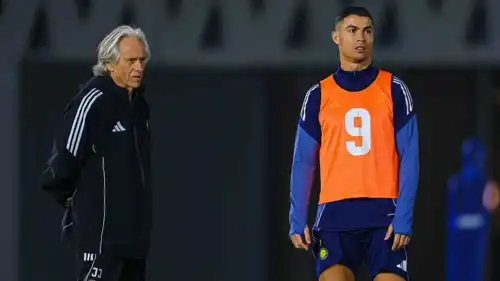كريستيانو رونالدو وجيسوس في تدريبات النصر